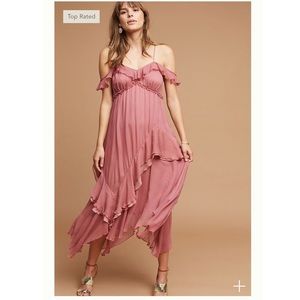 Anthropologie Regan Ruffled Dress